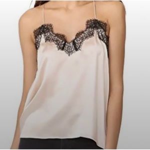 CAMI NYC, The Racer Charm Cami in Blush & Black